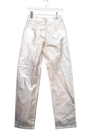 Damskie jeansy Zara, Rozmiar S, Kolor Srebrzysty, Cena 203,99 zł