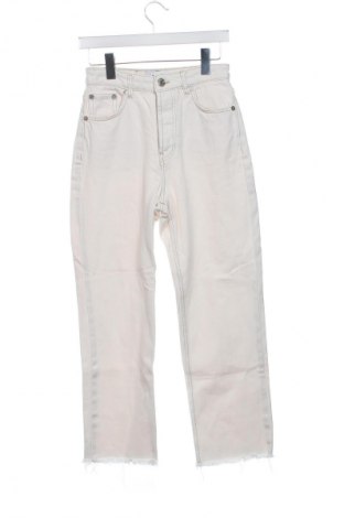 Damskie jeansy Zara, Rozmiar S, Kolor ecru, Cena 62,07 zł