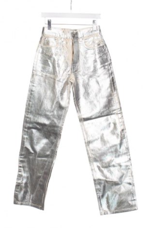 Дамски дънки Zara, Размер M, Цвят Сребрист, Цена 62,99 лв.