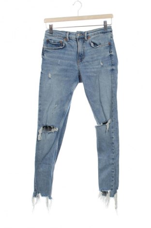 Дамски дънки Zara, Размер XS, Цвят Син, Цена 27,00 лв.