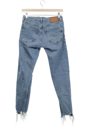 Дамски дънки Zara, Размер XS, Цвят Син, Цена 27,00 лв.