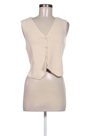 Дамски елек Zara, Размер S, Цвят Бежов, Цена 26,99 лв.