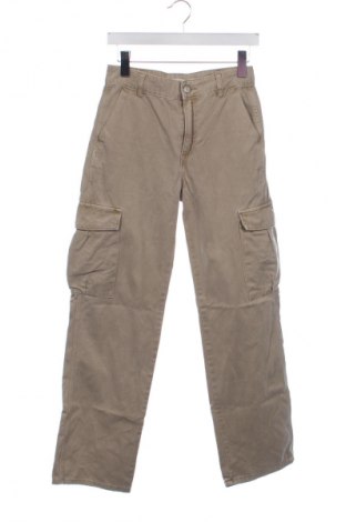 Damskie spodnie Pull&Bear, Rozmiar S, Kolor Beżowy, Cena 43,99 zł