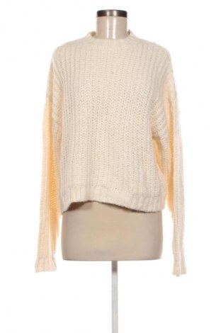 Damski sweter Bershka, Rozmiar M, Kolor ecru, Cena 78,99 zł