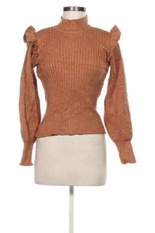 Damski sweter Object, Rozmiar S, Kolor Brązowy, Cena 91,99 zł