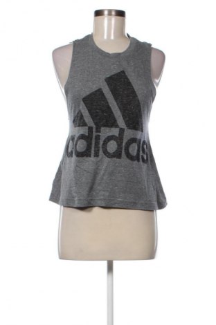 Γυναίκειο αθλητικό τοπ Adidas, Μέγεθος S, Χρώμα Γκρί, Τιμή 17,39 €