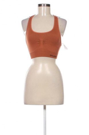 Damen Sporttop Hummel, Größe S, Farbe Braun, Preis 10,23 €
