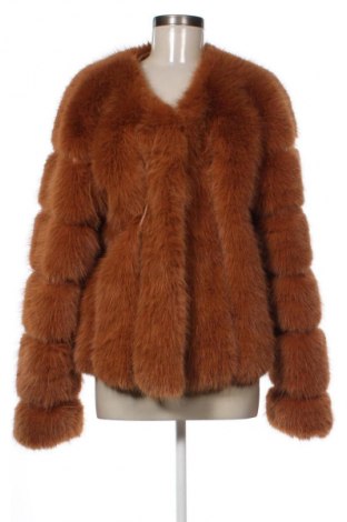 Damski skórzany płaszcz Unbranded, Rozmiar M, Kolor Pomarańczowy, Cena 859,99 zł