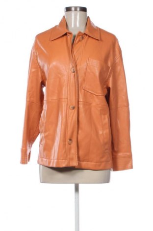 Damen Lederjacke Bershka, Größe S, Farbe Orange, Preis € 23,53