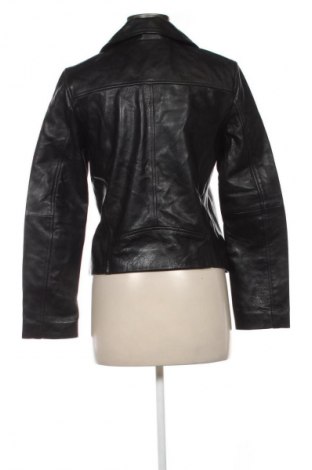 Дамско кожено яке H&M, Размер S, Цвят Черен, Цена 184,30 лв.