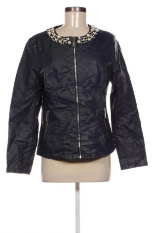 Damen Lederjacke Liza Lu, Größe M, Farbe Blau, Preis 16,99 €