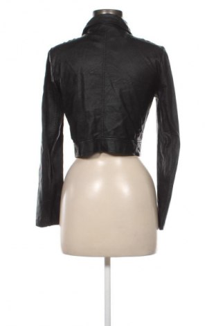 Дамско кожено яке NEW COLLECTION, Размер M, Цвят Черен, Цена 43,99 лв.