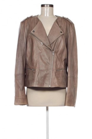 Γυναικείο δερμάτινο μπουφάν Samoon, Μέγεθος L, Χρώμα  Μπέζ, Τιμή 157,99 €