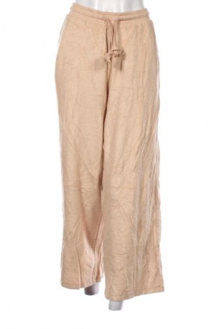 Pantaloni trening de femei Unbranded, Mărime L, Culoare Bej, Preț 63,99 Lei