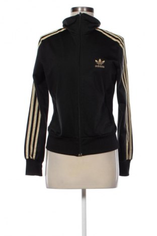 Дамско спортно горнище Adidas, Размер M, Цвят Черен, Цена 128,25 лв.