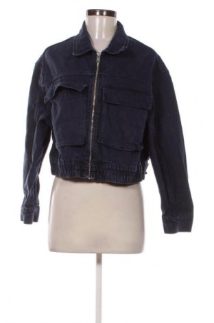 Γυναικείο μπουφάν Bershka, Μέγεθος L, Χρώμα Μπλέ, Τιμή 16,99 €
