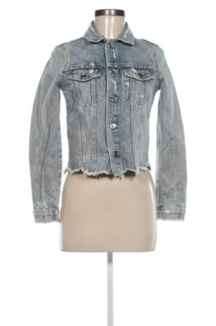 Дамско яке Zara, Размер XS, Цвят Син, Цена 41,99 лв.