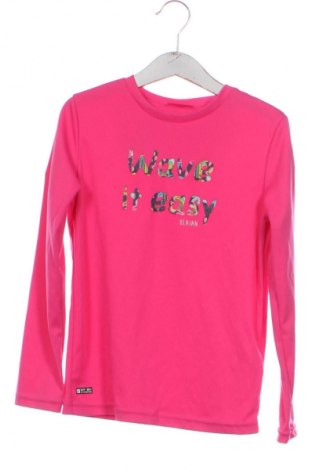 Dziecięca bluzka Decathlon, Rozmiar 7-8y/ 128-134 cm, Kolor Różowy, Cena 18,99 zł