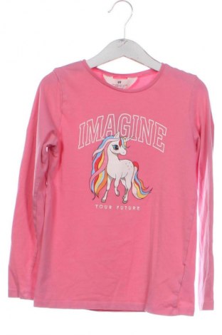 Dziecięca bluzka H&M, Rozmiar 6-7y/ 122-128 cm, Kolor Różowy, Cena 18,99 zł