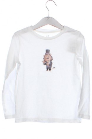 Dziecięca bluzka H&M, Rozmiar 4-5y/ 110-116 cm, Kolor Biały, Cena 27,59 zł