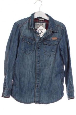 Kinderhemd Zara, Größe 7-8y/ 128-134 cm, Farbe Blau, Preis 7,00 €