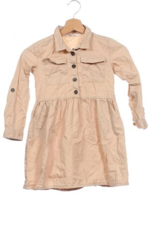 Детска рокля H&M, Размер 4-5y/ 110-116 см, Цвят Бежов, Цена 24,02 лв.