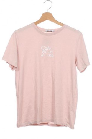 Детска тениска Calvin Klein Jeans, Размер 15-18y/ 170-176 см, Цвят Розов, Цена 20,99 лв.