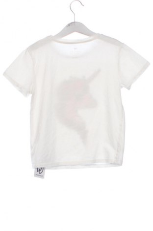 Dziecięcy T-shirt H&M, Rozmiar 6-7y/ 122-128 cm, Kolor Biały, Cena 27,59 zł