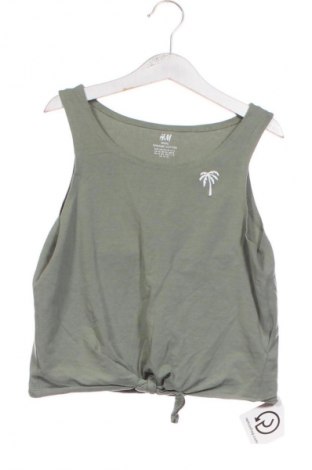 Μπλουζάκι αμάνικο παιδικό H&M, Μέγεθος 10-11y/ 146-152 εκ., Χρώμα Πράσινο, Τιμή 5,12 €