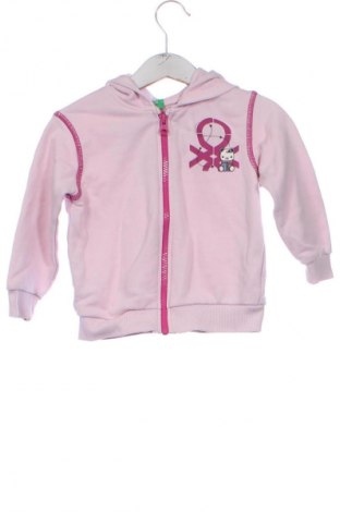 Детски суитшърт United Colors Of Benetton, Размер 18-24m/ 86-98 см, Цвят Розов, Цена 23,00 лв.