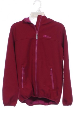 Детско спортно горнище Jack Wolfskin, Размер 10-11y/ 146-152 см, Цвят Червен, Цена 22,99 лв.