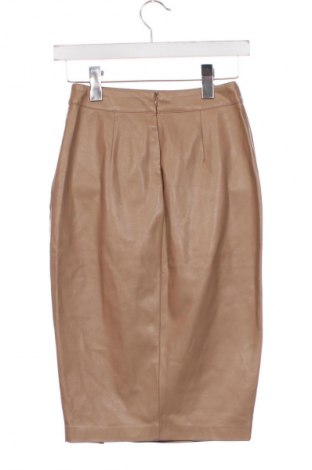 Fustă de piele Amisu, Mărime XS, Culoare Bej, Preț 78,95 Lei