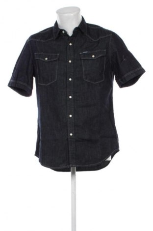 Мъжка риза G-Star Raw, Размер M, Цвят Син, Цена 119,99 лв.