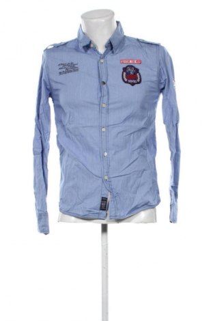 Herrenhemd Glo Story, Größe M, Farbe Blau, Preis € 11,99