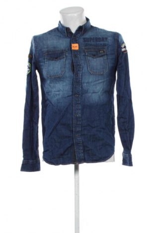 Ανδρικό πουκάμισο Superdry, Μέγεθος S, Χρώμα Μπλέ, Τιμή 13,99 €