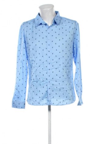 Ανδρικό πουκάμισο Unbranded, Μέγεθος L, Χρώμα Μπλέ, Τιμή 4,99 €