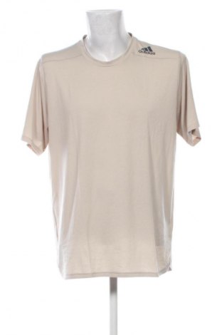 Ανδρικό t-shirt Adidas, Μέγεθος XL, Χρώμα  Μπέζ, Τιμή 32,00 €