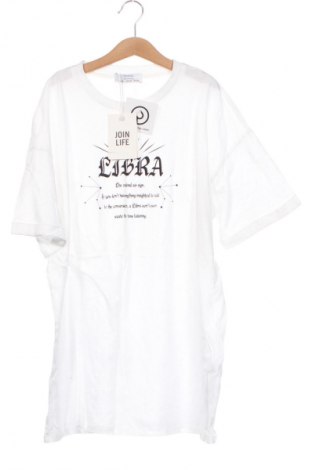 Мъжка тениска Bershka, Размер XS, Цвят Бял, Цена 31,28 лв.