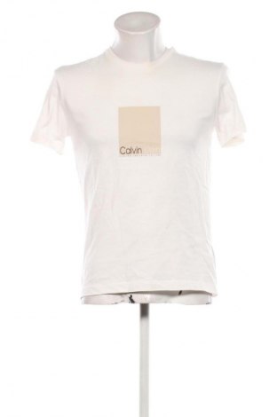 Мъжка тениска Calvin Klein, Размер S, Цвят Екрю, Цена 34,00 лв.