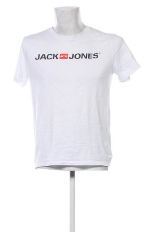 Ανδρικό t-shirt Jack & Jones, Μέγεθος L, Χρώμα Λευκό, Τιμή 18,00 €