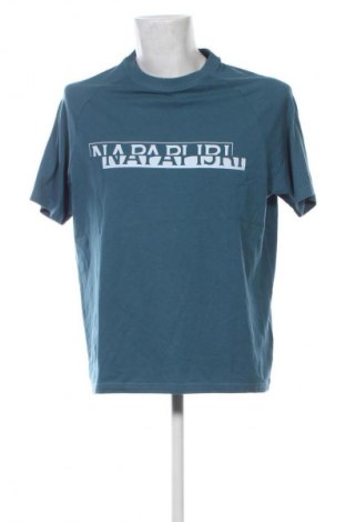 Herren T-Shirt Napapijri, Größe L, Farbe Grün, Preis € 31,99