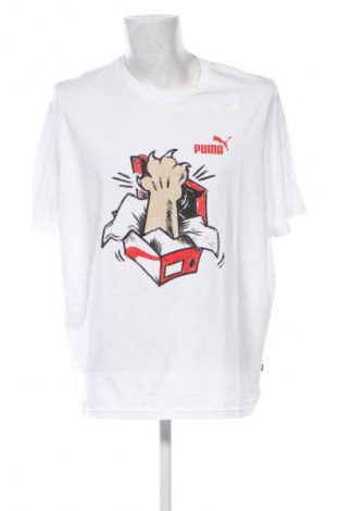 Мъжка тениска PUMA, Размер XXL, Цвят Бял, Цена 62,00 лв.