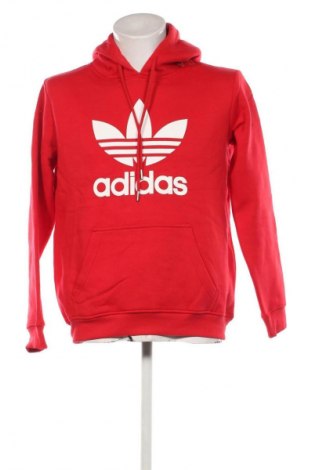 Herren Fleece Sweatshirt  Adidas, Größe L, Farbe Rot, Preis 41,99 €