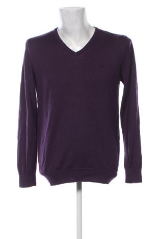 Męski sweter Fred Perry, Rozmiar L, Kolor Fioletowy, Cena 382,18 zł