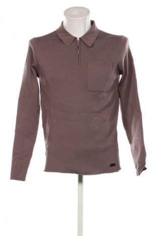 Мъжки пуловер River Island, Размер L, Цвят Пепел от рози, Цена 28,99 лв.