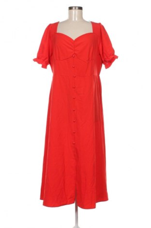 Рокля Unbranded, Размер 3XL, Цвят Червен, Цена 23,10 лв.