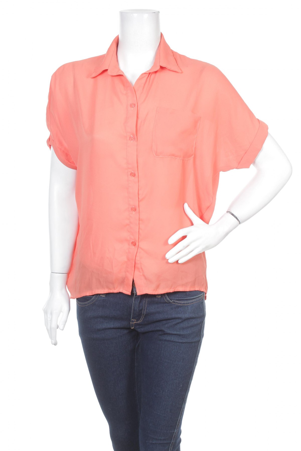 Γυναικείο πουκάμισο, Μέγεθος XL, Χρώμα Πορτοκαλί, Τιμή 9,90 €