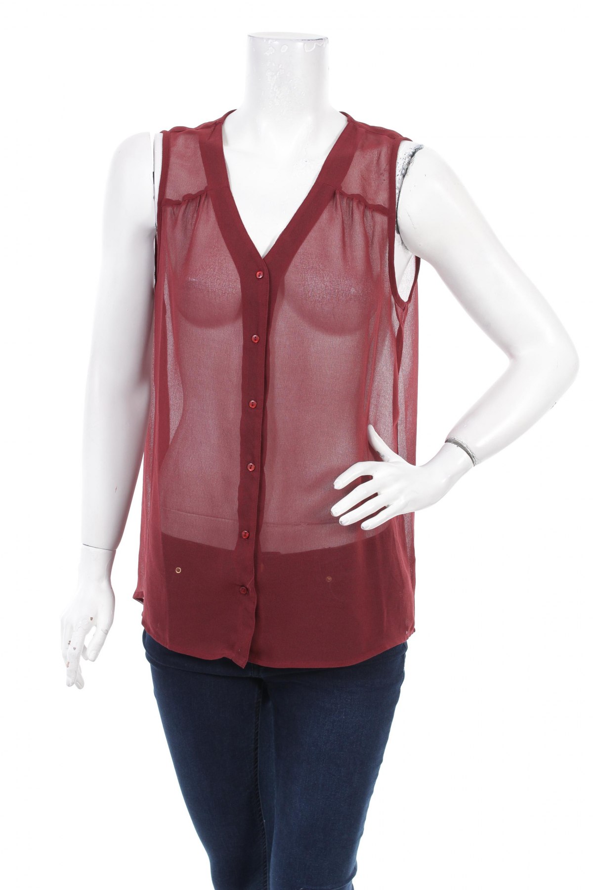 Γυναικείο πουκάμισο Only, Μέγεθος L, Χρώμα Κόκκινο, Τιμή 9,90 €