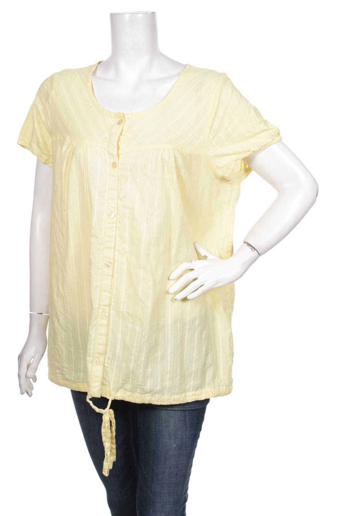 Γυναικείο πουκάμισο Zizzi, Μέγεθος M, Χρώμα Κίτρινο, Τιμή 9,90 €