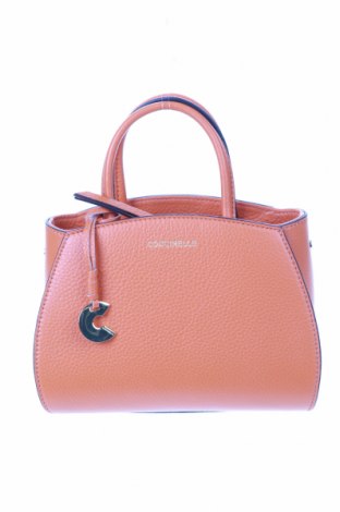 Дамска чанта Coccinelle, Цвят Оранжев, Естествена кожа, Цена 345,00 лв.